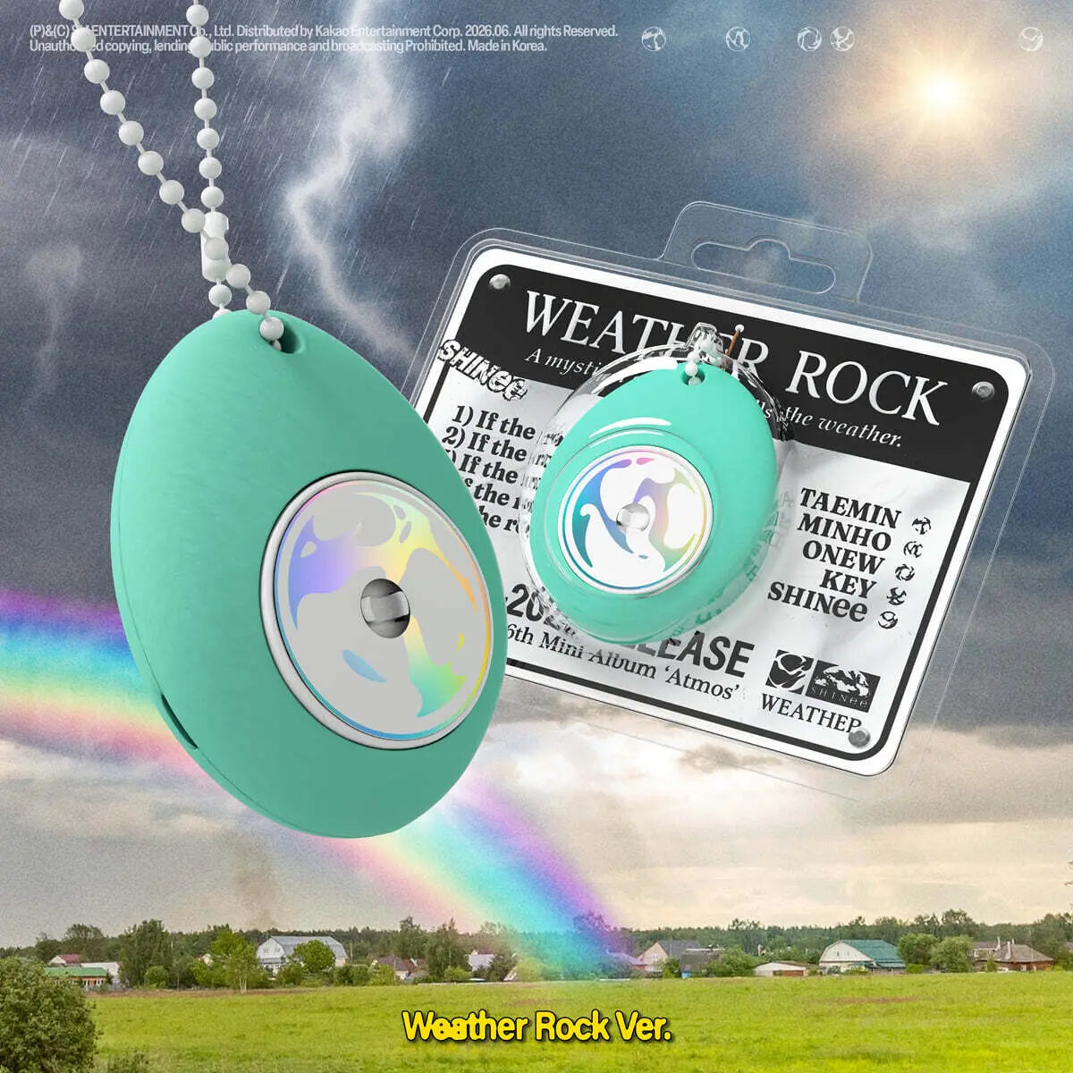 [SHINee] SHINee - 6th Mini Album: Atmos [Weather Rock Ver.] (Smart Album) / 샤이니 (SHINee) - 미니앨범 6집 : Atmos [Weather Rock Ver.](스마트앨범)