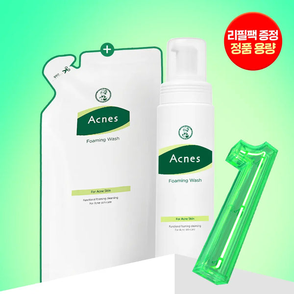 [acnes] Acnes Foaming Wash 200mL Refill Set (+200mL Refill) / [풍성산뜻거품세안] 아크네스 포밍워시 200mL 리필 기획 (+리필200ml)
