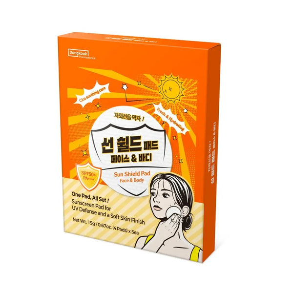 [Madecassol] Madeca Sunshield Pad SPF 50+ PA+++ / 마데카 선쉴드 패드 SPF 50+ PA+++ (4매/20매)