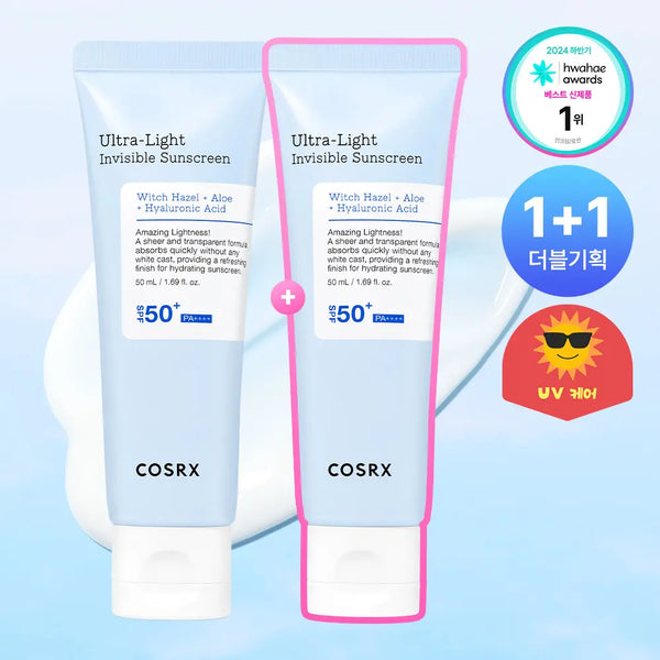 [COSRX] [1+1] COSRX Ultra Light Moisture Sun Serum 50ml Double Set / [1+1] 코스알엑스 울트라 라이트 물막 수분 선세럼 50ml 더블기획