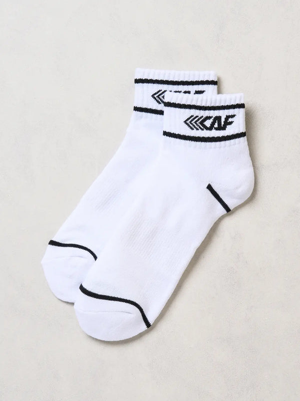 [DAISO] Lecaf Men's Ankle Socks White / 르까프 남성 파일 단목 양말 화이트
