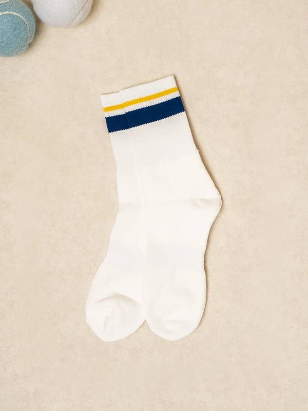 [DAISO] Men's Long Running Socks - Blue / 남성 러닝 장목 양말 블루