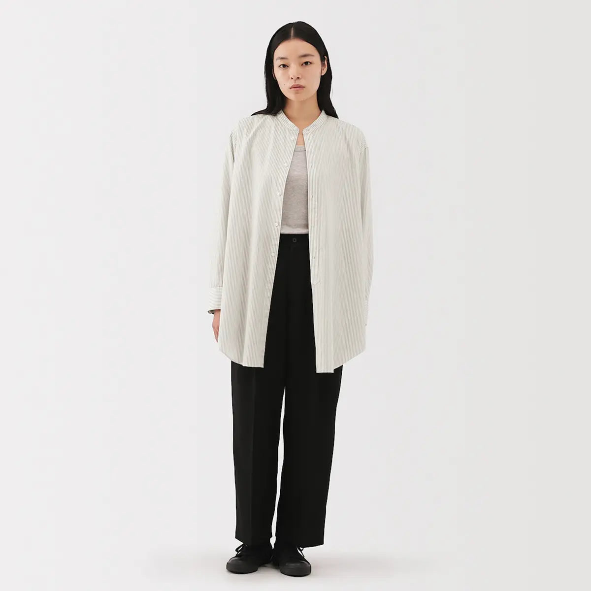 [MUJI] Poplin Relaxed Fit Tunic / 포플린 릴랙스 핏 튜닉