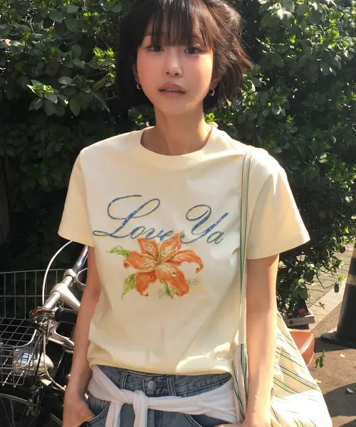 [BITTERCELLS] Lily Quartz Tee-Lemon / 릴리 쿼츠 티-레몬