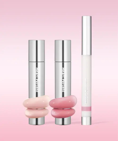 [HEART PERCENT] Dot on Mood Two-Way Glowy Tint (2pcs) + Dot on Mood Lineproof Lip Pencil (1pc) / [SET] 도트 온 무드 원웨이 글로이 틴트 2개+도트 온 무드 라인프루프 립펜슬 1개