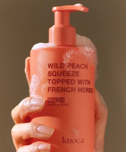 [KUOCA] Wild Peach Hand & Body Wash 300ml / 와일드피치 핸드\u0026바디 워시 300ml