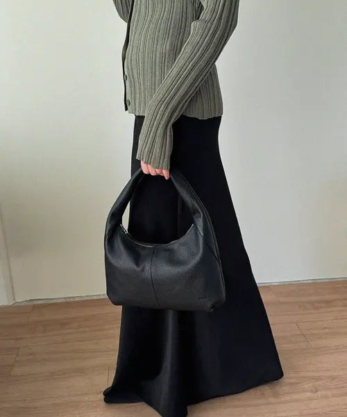 [MOBETT] Beplein leather tote - black / Beplein 소프트 레더 토트백 - 블랙