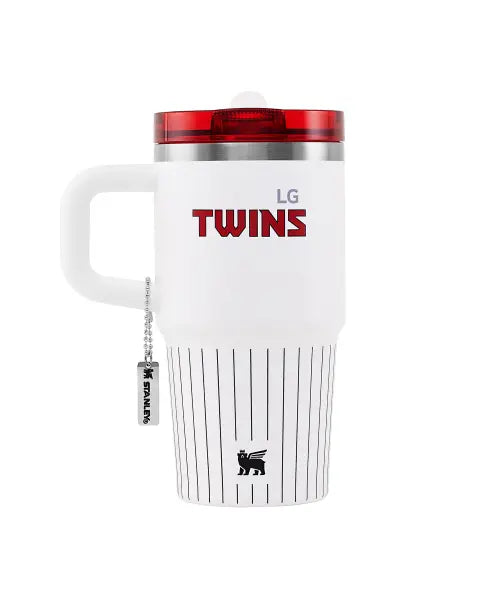 [STANLEY1913] STANLEY 1913 x LG TWINS Quencher® ProTour Flip Straw Tumbler 591ml, LG Stripe / 스탠리 1913 x LG트윈스 퀜처 프로투어 플립 스트로 텀블러 591ml, 엘지 스트라이프