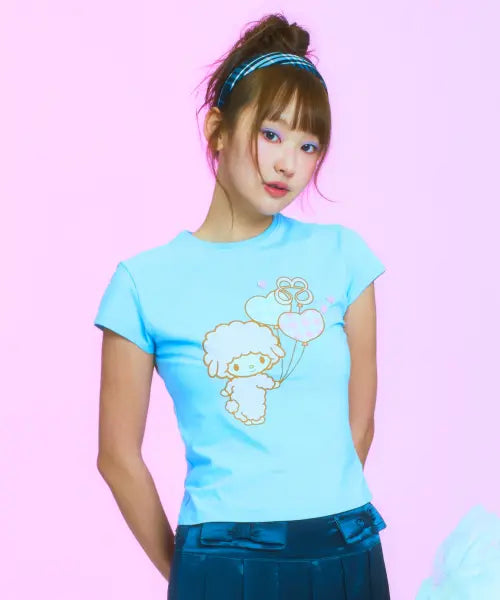 [TUOMIO] MY SWEET PIANO BABY T-SHIRT [BABY BLUE]