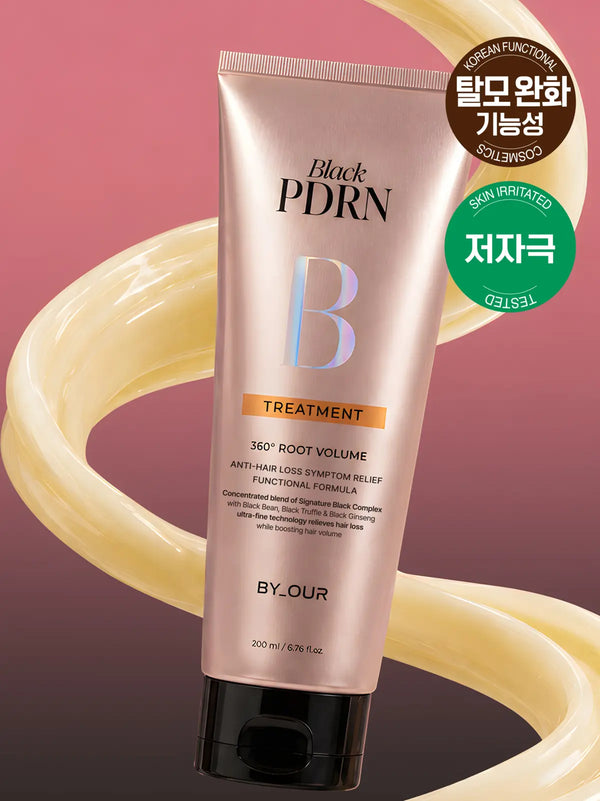 [By Aureurauer] BAUER 360° Volume Up Black PDRN Treatment 200ml / 바이아우어 360도 볼륨업 블랙 PDRN 트리트먼트 200 ml