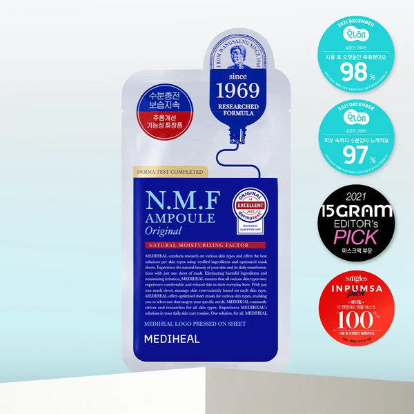 [mediheal] Mediheal The N.M.F Ampoule Mask Original (1 Sheet) / [12억장돌파] 메디힐 더 NMF 앰플 마스크 오리지널 1매