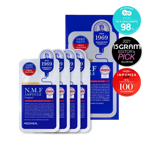 [mediheal] Mediheal The N.M.F Ampoule Mask Original (4 Sheets) / 메디힐 더 NMF 앰플 마스크 오리지널 2+2매 기획
