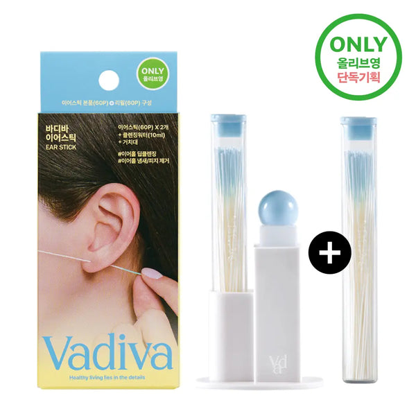 [VADIVA] Body Bar Ear Stick 60 Count Refill Set (+60p Refill) / [단독기획] 바디바 이어스틱 60개입 리필 기획(+60p 리필)
