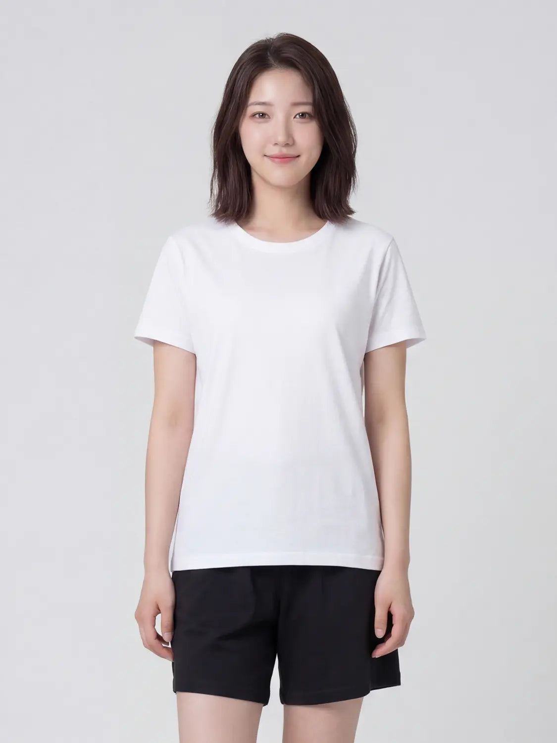 [Basic House Plus+] Basic House Plus+ 3/4 Length Pants Black L / 베이직하우스 플러스+ 3부 팬츠 L 블랙