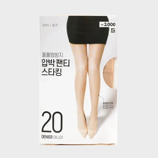 [DAISO] 20D Anti-Pilling Compression Stockings (Apricot) / 올 풀림 방지 압박 팬티스타킹 20D 살구