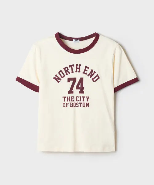 [SPAO] North End Ringer Short Sleeve T-Shirt / NORTH END 링거 반팔티_SPRPG24G51