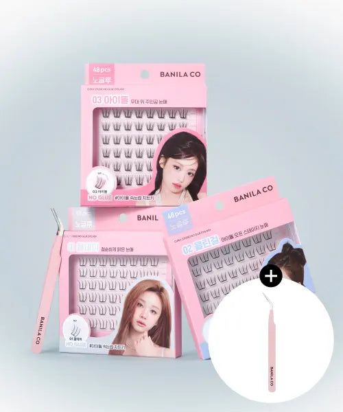 [BANILACO] Curlee Studio No-Glue Eyelashes (Choose 1 of 3 types) / 컬리 스튜디오 노글루 아이래쉬 (3종 택 1)