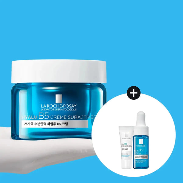[LAROCHEPOSAY] La Roche-Posay Hyalu B5 Hydrating Firming Cream 50ml Set (+3ml + Hyalu Serum 10ml) / 라로슈포제 히알루 B5 수분탄력 크림 50ml 기획 (+3ml+히알루세럼10ml)
