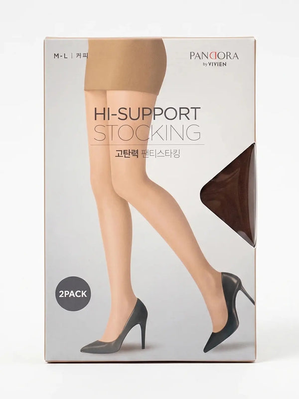 [Pandora by Vivian] Pandora by Vivien Pantyhose (2 Pairs) - Coffee / 판도라 by 비비안 팬티스타킹 2개입 커피색