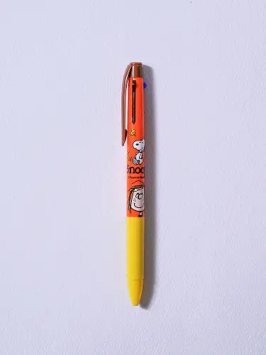 [DAISO] Peanuts Premium 3-Color Ballpoint Pen (Black, Blue, Red) 0.4mm / 피너츠 프리미엄 3색 볼펜 흑청적 0.4 mm