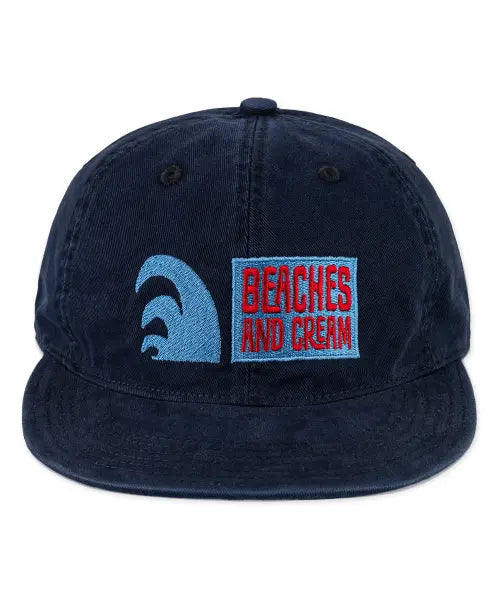 [BEACHESANDCREAM] Ocean Crest Plat-Ball cap-navy