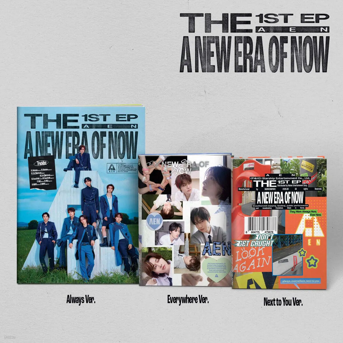 [AN] AEN The 1st EP: A New Era of Now (3-Piece Set) / AEN (에이엔) - THE 1ST EP [A NEW ERA OF NOW][3종 SET]
