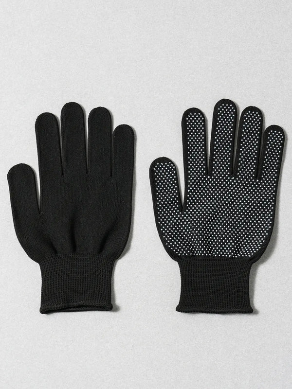 [DAISO] Non-slip Gloves (2 Pairs), Black, Size M-L / 논슬립 장갑 2켤레 블랙 M~L