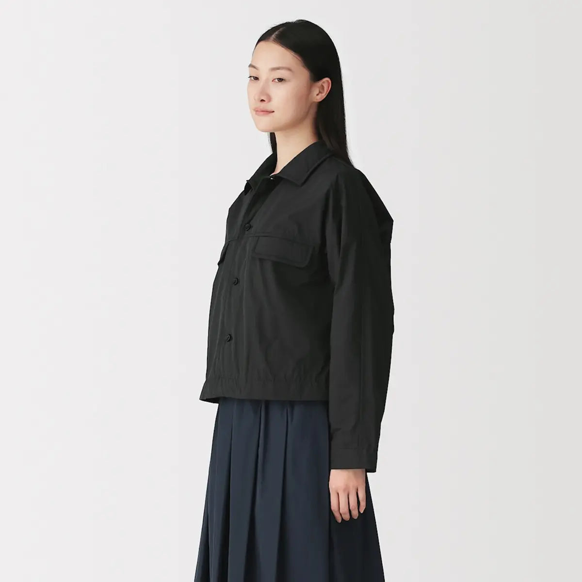 [MUJI] Water-Repellent Polyester Taffeta Jacket / 발수 폴리에스터 태피터 재킷