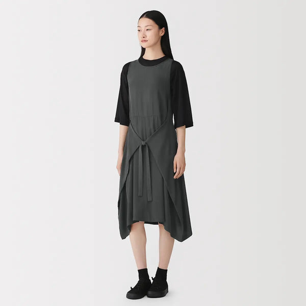 [MUJI] Cupro Blend Sleeveless Dress / 큐프라 혼방 슬리브리스 원피스