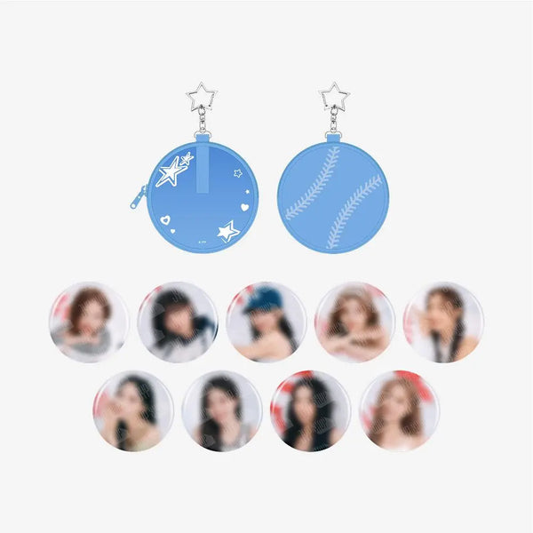 [TWICE] CAN BADGE POUCH SET - HOME 9ROUND