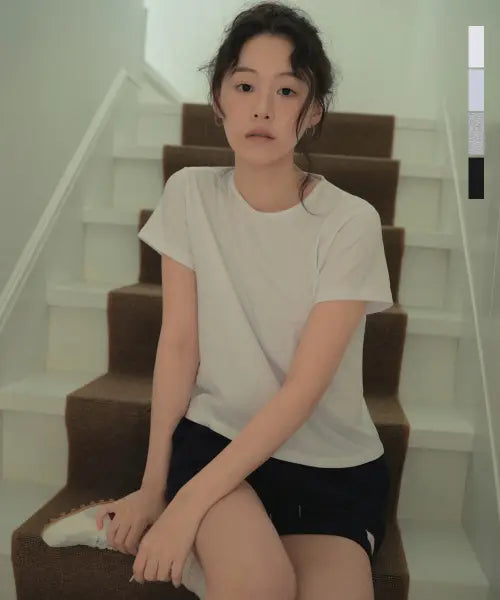 [WEDNESDAYOASISFORWOMEN] [Atelier Standard] Four Season Modal Cotton Half T-Shirt_4COLOR(WB6TP45) / [Atelier Standard] 포시즌 모달 코튼 반팔 티셔츠_4COLOR(WB6TP45)