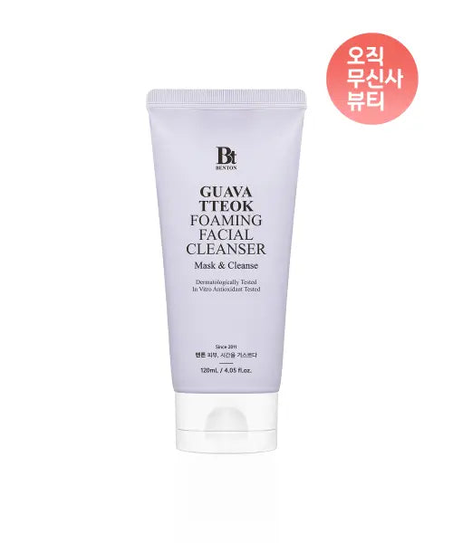 [BENTON] Guava tteok Foaming Facial Cleanser / 구아바 떡폼 클렌저 120mL