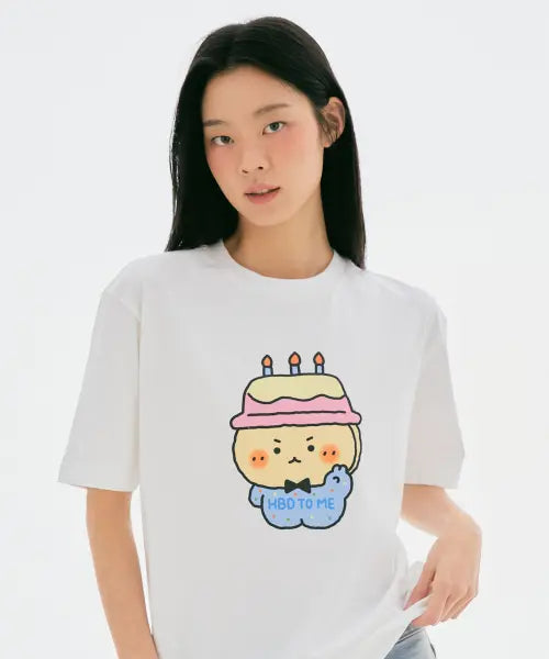 [SPAO] Manggeureojin Gom Short Sleeve T-Shirt (MIX) / [망그러진곰] 반팔 티셔츠(MIX)_SPRLG25U03