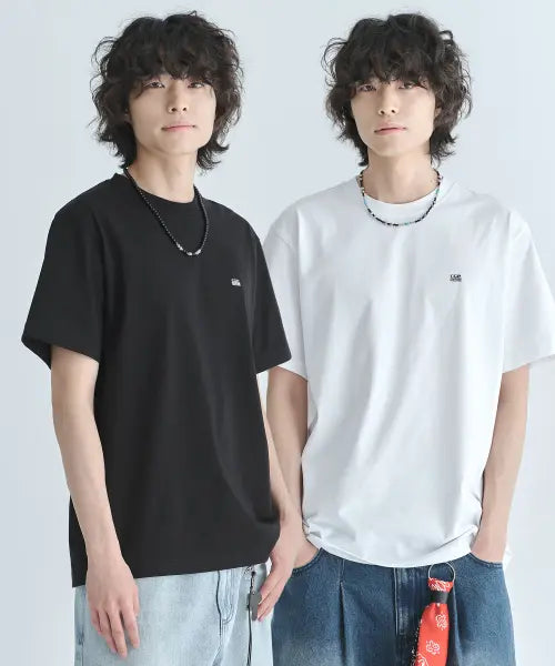 [CGP] [2 Pack] Small Square Logo Short Sleeve T-Shirt / [2PACK] 스몰 스퀘어 로고 반소매 티셔츠