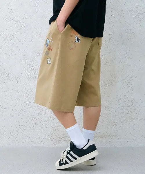 [GAKKAI UNIONS] Trip Post Bermuda Shorts Beige / 트립 포스트 버뮤다 팬츠 베이지