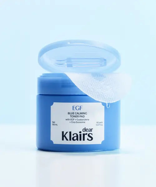 [KLAIRS] EGF Calming Toner Pad 60ea / EGF 블루 진정 토너 패드 60매
