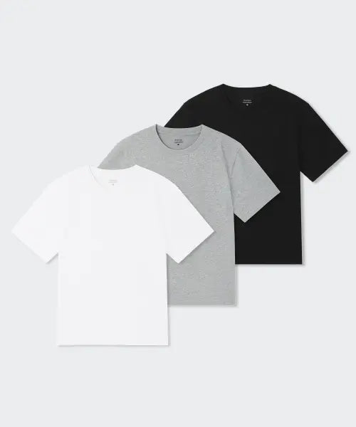 [MUSINSA STANDARD] Essential Crew Neck T-Shirt 3-Pack / 에센셜 크루 넥 티셔츠 3팩