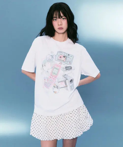 [SPAO] [miigo] Short Sleeve T-shirt (MIX) / [miigo] 반팔 티셔츠(MIX)_SPRLG25U20