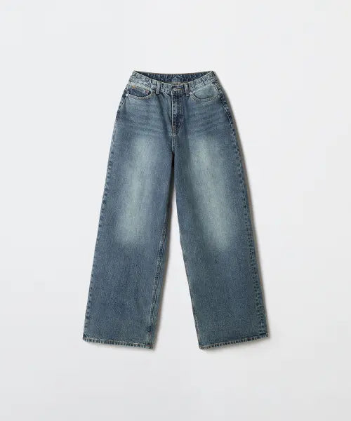 [SPAO] Women's Vintage Long Wide Jeans / 여성 빈티지 롱 와이드 진_SPTJG23G56