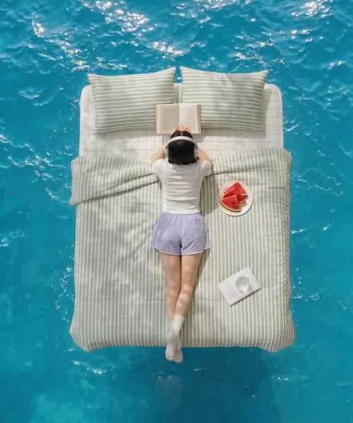 [MAATILA] Cool Air Fit Cooling Summer Quilt Set (SS/Q/K) 3 Types / 스판냉감쿨링 쿨에어핏 저데니아솜 여름차렵이불세트(SS/Q/K) 3종