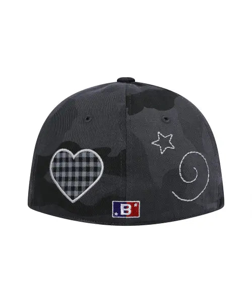 [BAUF] B Star Cap [Black Camo] / B 스타 캡 [블랙 카모]