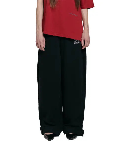 [ROUGHTYPE] Balloon-fit Patch Sweatpants - Black