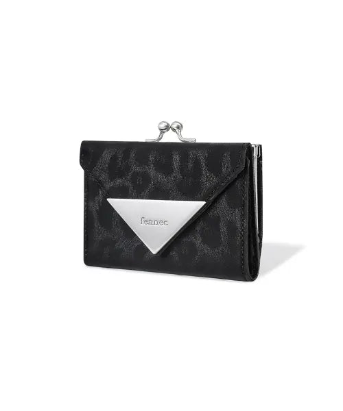[FENNEC] TRIANGLE FRAME WALLET - LEOPARD BLACK
