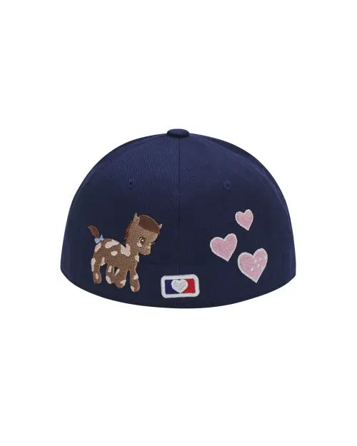 [THEMUSEUMVISITOR] PONY EMBROIDERY CAP (BLUE)