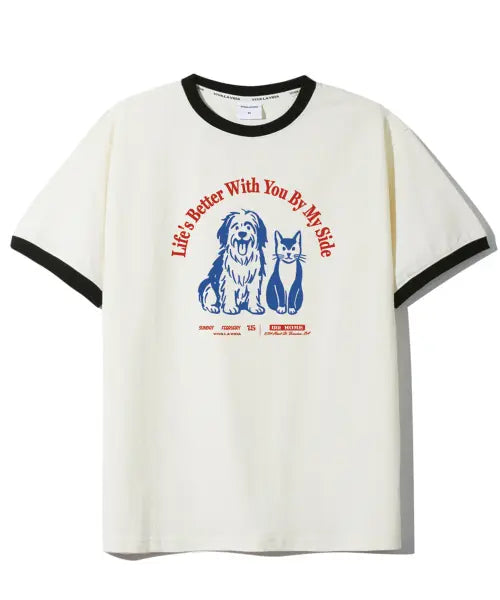 [VIVA LA VIDA] Together Ringer T-Shirt / Together 링거 반팔 티셔츠