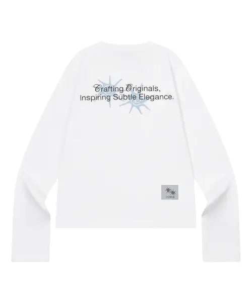 [COIRIS] RONEK BACK LETTERING LONG SLEEVE T (4COLOR) / 로넥 백 레터링 롱 슬리브 티 (4컬러)