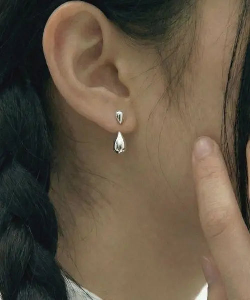 [AORA] Dual Drop Earrings #0099 / 듀얼 드롭 이어링 #0099