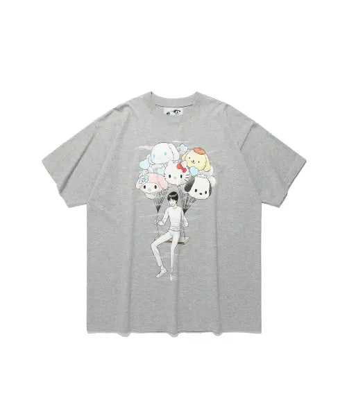 [NICEGHOSTCLUB] JUNJI ITO SANRIO CHARACTERS BIG BIG TEE_GREY(NG2GMUT544G)