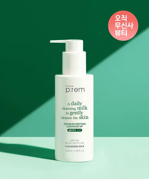 [MAKEPREM] Safeme Relief Moisture Cleansing Milk 100ml / 세이프 미 릴리프 모이스처 클렌징밀크 100ml