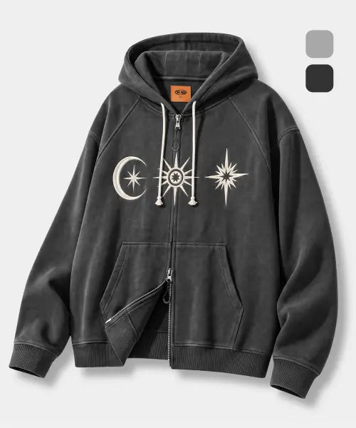 [DIMITRI BLACK] ASTRO ARTWORK HOODED ZIP-UP_2 COLOR / ASTRO 아트웍 후드 집업_2 COLOR